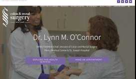 
							         Home - Colon & Rectal Surgery - New York - Dr. Lynn O'Connor, MD								  
							    