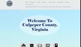 
							         Home - Culpeper County								  
							    