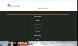 
							         Home: Defence Health : Department of Defence								  
							    