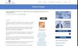 
							         Home Depot Application | 2019 Careers, Job Requirements ...								  
							    