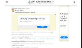 
							         Home Depot Application, Jobs & Careers Online - Job-Applications.com								  
							    