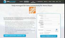 
							         Home Depot Fully-managed EDI | B2BGateway								  
							    