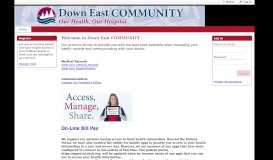 
							         Home - Down East Community Hospital								  
							    