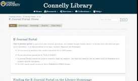 
							         Home - E-Journal Portal - LibGuides at La Salle University								  
							    