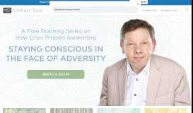 
							         Home - Eckhart Tolle | Official Site - Spiritual Teachings and ...								  
							    