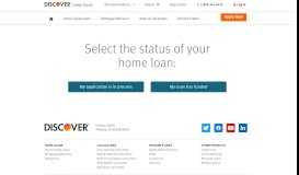 
							         Home Equity Loans - Login - Discover								  
							    