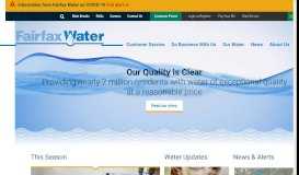 
							         Home | Fairfax Water - Official Website								  
							    