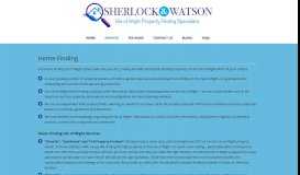 
							         Home Finding Isle of Wight | Sherlock and Watson Ltd | Contact Us Now								  
							    