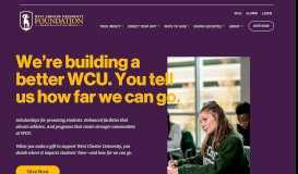 
							         Home - Foundation - West Chester University								  
							    