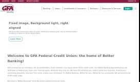 
							         Home | gfafcu.com - GFA Federal Credit Union								  
							    