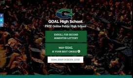 
							         Home - GOAL Academy High School								  
							    