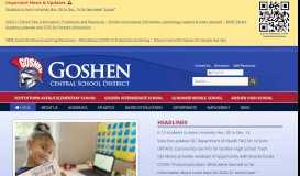 
							         Home | Goshen Central School District, Goshen, NY								  
							    
