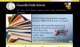 
							         Home - Greenville Public Schools								  
							    