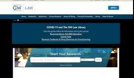 
							         Home - GW Law Library: Library Guides at George Washington ...								  
							    