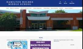 
							         Home - Hamilton Holmes Middle School								  
							    