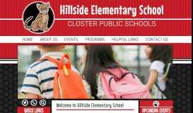
							         Home - Hillside Elementary								  
							    