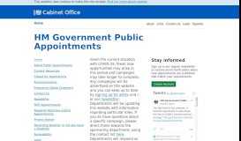 
							         Home - HM Government Public Appointments								  
							    