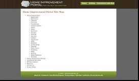 
							         Home Improvement Portal Site Map - Home Improvement Portal.com								  
							    