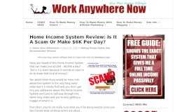 
							         Home Income System Review: Is It A Scam Or Make $6K Per ...								  
							    