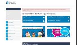 
							         Home - Information & Communication Technology - University of ...								  
							    