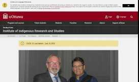 
							         Home | Institute of Canadian and Aboriginal Studies | University of ...								  
							    
