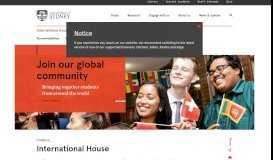 
							         Home - International House - The University of Sydney								  
							    