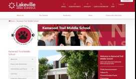 
							         Home - Kenwood Trail Middle School - Lakeville Area Public Schools								  
							    