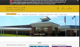 
							         Home - King William High School - King William County Public Schools								  
							    