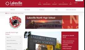 
							         Home - Lakeville North High School - Lakeville Area Public Schools								  
							    