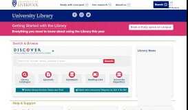 
							         Home - Library Home Page - Library Guides at University of Liverpool								  
							    