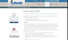 
							         Home Loan Center - Schools FCU								  
							    
