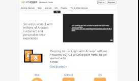 
							         Home - Login with Amazon Developer Center								  
							    