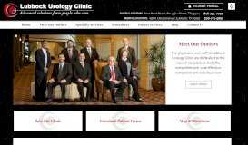 
							         Home | Lubbock Urology Clinic | Lubbock TX								  
							    