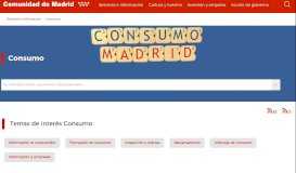 
							         Home - Madrid.org - Portal del Consumidor - Comunidad de Madrid								  
							    