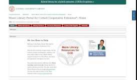 
							         Home - Mann Library Portal for Cornell Cooperative Extension ...								  
							    