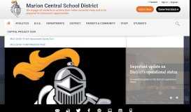 
							         Home / Marion Central School District								  
							    
