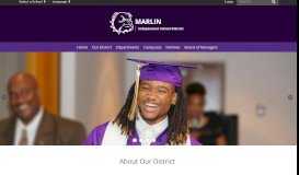 
							         Home - Marlin Independent School District								  
							    