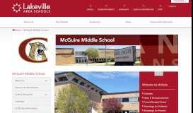 
							         Home - McGuire Middle School - Lakeville Area Public Schools								  
							    