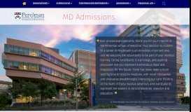 
							         Home | MD Admissions | Admissions | Perelman School of Medicine at ...								  
							    