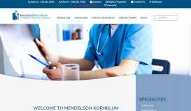 
							         Home » Mendelson Kornblum Orthopedic & Spine Specialists								  
							    