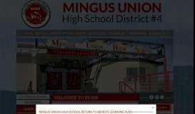 
							         Home - Mingus Union High School District								  
							    
