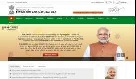 
							         Home | Ministry of Petroleum and Natural Gas | Government of India								  
							    