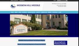 
							         Home - Mission Hill Middle								  
							    