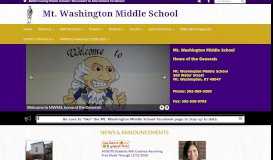 
							         Home - Mt. Washington Middle School - Bullitt County Public Schools								  
							    