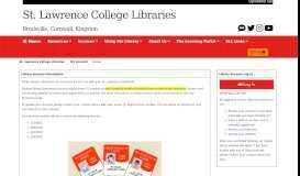
							         Home - My Account - LibGuides at St. Lawrence College								  
							    