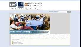 
							         Home | National Institutes of Health Oxford-Cambridge Scholars ...								  
							    