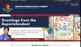 
							         Home - Newman International Academy District								  
							    