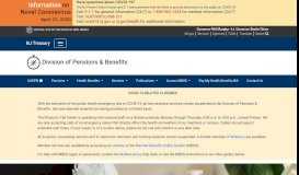 
							         Home | NJ Division of Pensions & Benefits - NJ.gov								  
							    