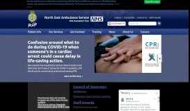
							         Home - North East Ambulance Service - NHS Foundation Trust								  
							    