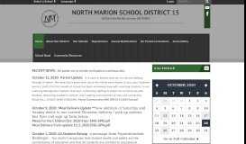 
							         Home - North Marion School District 15								  
							    